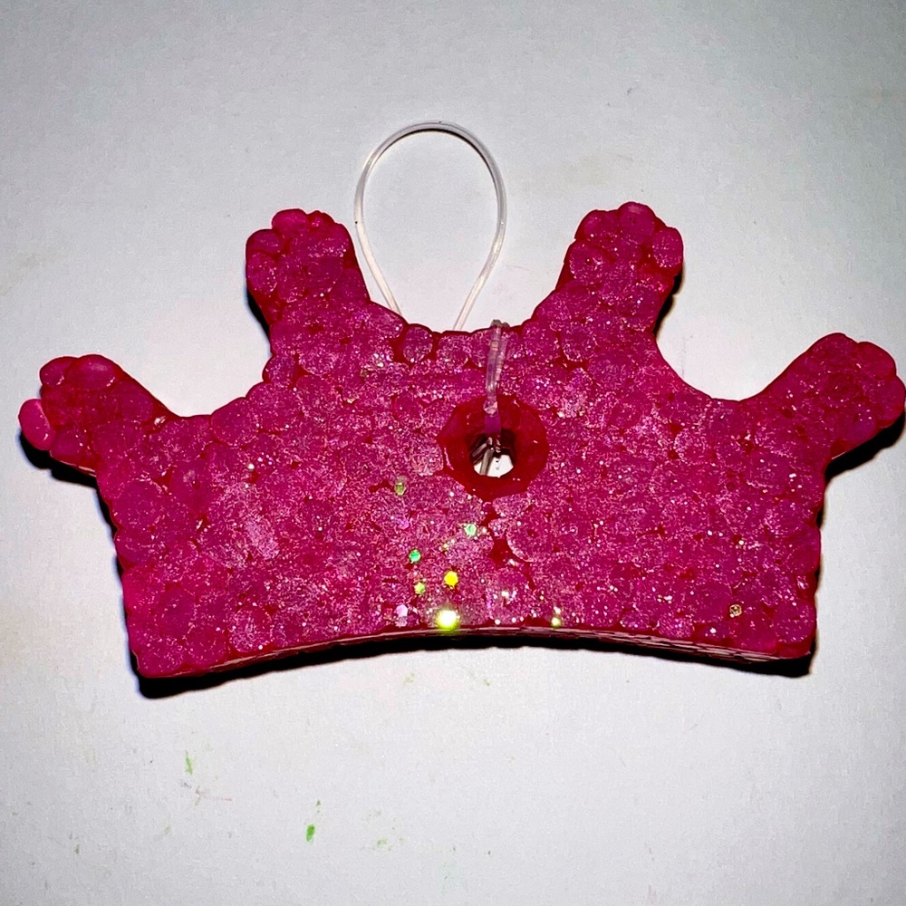 Crown car Freshies Versace Bright Crystal Scent rose pink color